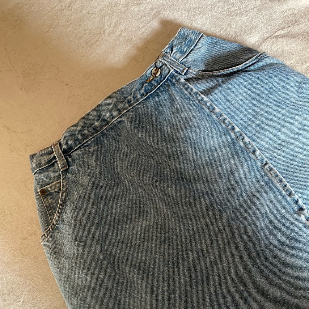 VINTAGE Vivaldi Denim Wrap Skirt - Picture 2 of 5